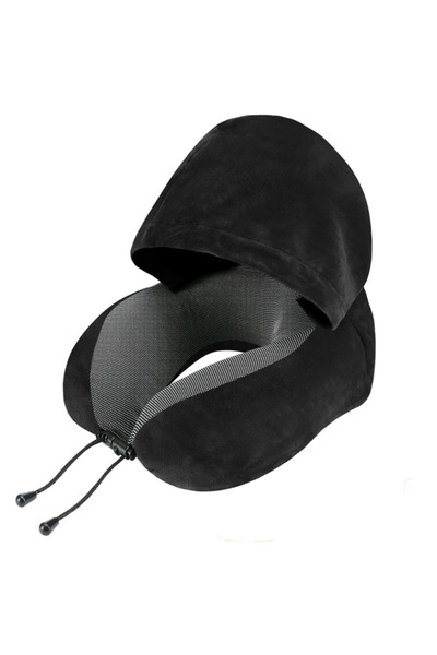 Choice وسادة رقبة سوداء على شكل حرف U من الإسفنج المرن وسادة رقبة ناعمة وسادة...