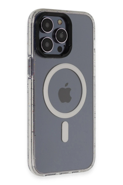 Fuchsia غطاء حماية لهاتف آيفون 14 برو تيغرا ماجسيف - أبيض