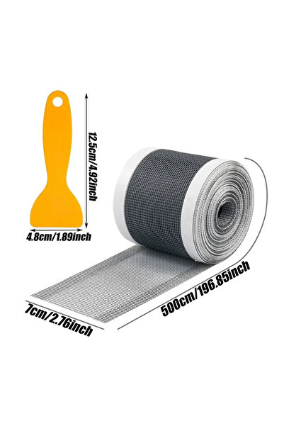 choice2 Gray 7cmx5m Cuttable Shower Drain Hair Catcher Self-Adhesive Floor Dr...