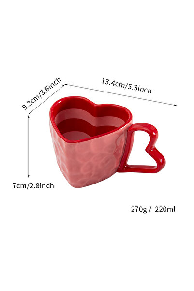 Choice 220 مل كوب الحب 1 قطعة 220 مل كوب قهوة خزفي بمقبض مفتاح ربط، كوب قهوة مفتاح ربط للقهوة