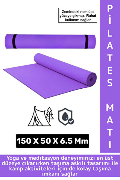 Wintoup Taşıma Askılı Konforlu Su Geçirmez Kaymaz Pilates Aerobik Fitness Çad...