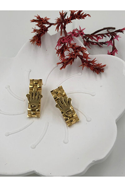 fmaccesories Steel Women's Earrings Stainless Steel Color and Size Are Designed in the Description Images Are by Fmaccesori̇es Brand