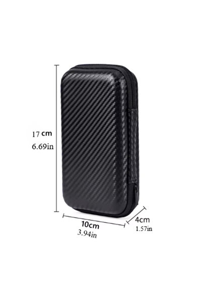 Choice D1-17104-1pc شاحن هاتف EVA محمول ماكينة حلاقة حقيبة سحابية حقيبة حماية...