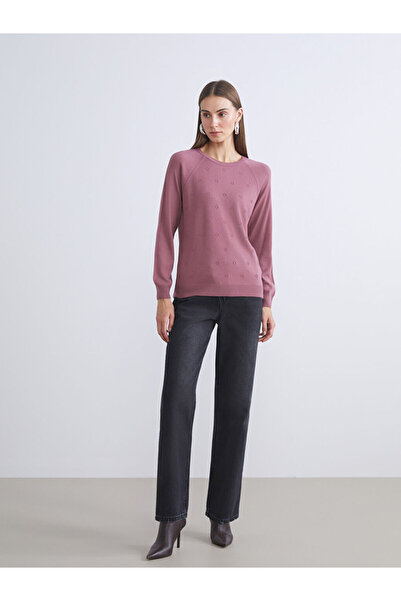 LC Waikiki Timeless Store: Timeless Recommendations |   Crew Neck Floral Women's Knitwear Sweater