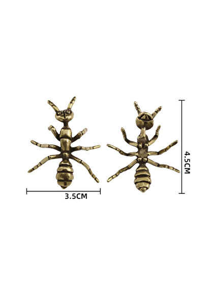 Choice تماثيل نمل نحاسية مصغرة محاكاة حشرات زينة مكتبية حيوانات أليفة صغيرة م...