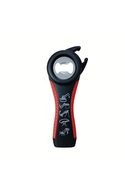 Choice فتاحة علب حمراء متعددة الوظائف خمسة في واحد فتاحة زجاجات مشروبات كاب ت...