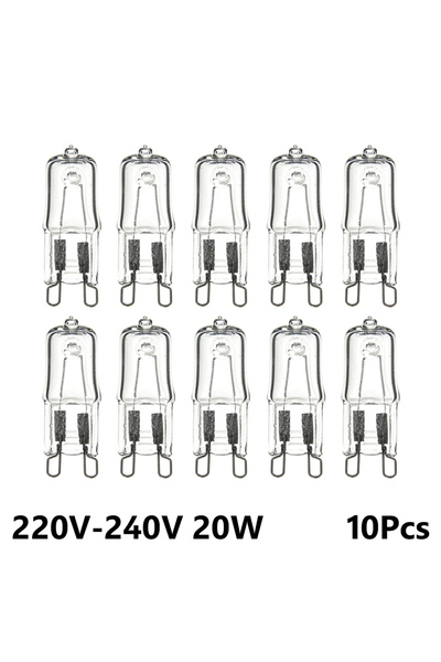Choice 10 قطع 20 واط 10 قطع G9 مصابيح هالوجين صديقة للبيئة G 9 220 فولت 20 وا...