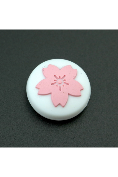 Choice For No.172 Pink Sakura Cherry blossom Flower Thumb Stick Grip Cap Joystick Cover For Nintend Switch