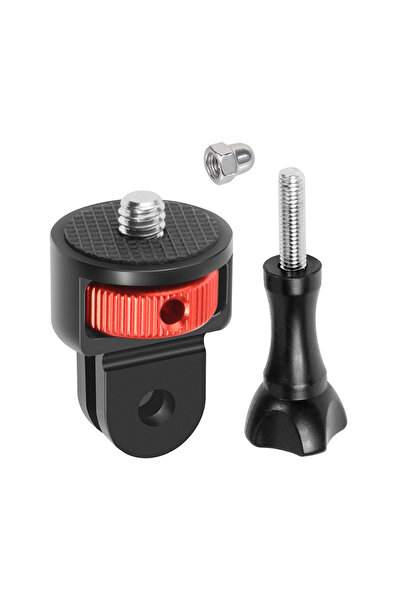 Choice محول لولبي أحمر عالمي 1/4 حامل حامل ثلاثي القوائم صغير قابل للدوران 36...