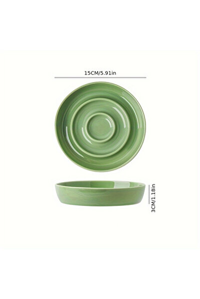 Choice وعاء طعام قطط أخضر من السيراميك بطيء التغذية غير قابل للانقلاب صغير ال...