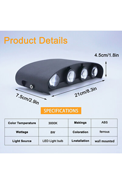 Choice 8W 4W 6W 8W LED Wall Light Modern Indoor Color Wall Lamp Corridor Livi...