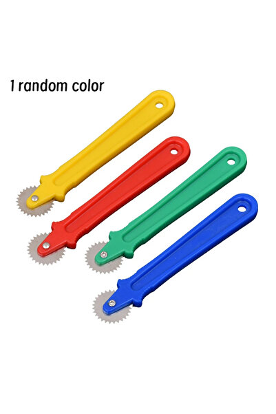 Choice 1 قطعة لون عشوائي 1 قطعة جديدة من البلاستيك الجلد فوق الخياطة عجلة الف...