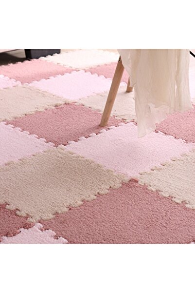 Flippy Set of 10 Puzzle Play Mats, Flippy, EVA Foam, Fluffy, 30 x 30 x 1 cm, Cream