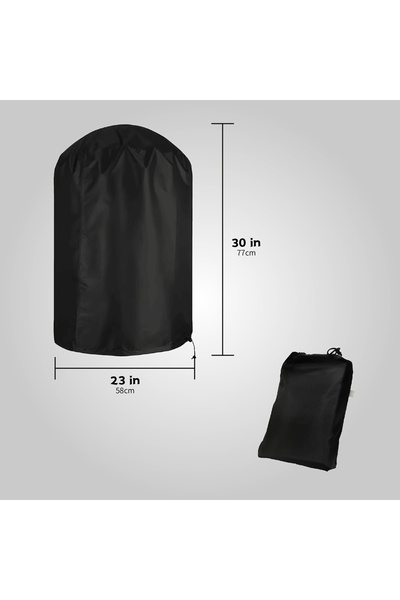 Choice غطاء شواية متعدد الأحجام مقاس 23 بوصة، غطاء شواية غاز شواء مقاوم للماء شديد التحمل، أسود، مقاوم للحرارة