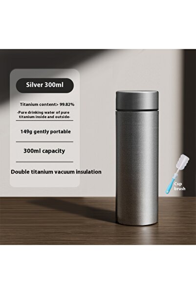 Choice 200-600 مل 300 مل كوب فرشاة Gianxi كوب عازل من التيتانيوم النقي كوب مي...