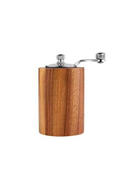 Choice مجموعة مطحنة ملح وفلفل يدوية رمادية فاتحة شاكر خشبي مطحنة توابل خشبية