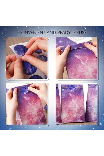 Choice 12 قطعة مجموعة من 12 كيسًا من ورق الكرافت مع ملصقات، أكياس هدايا بألوا...