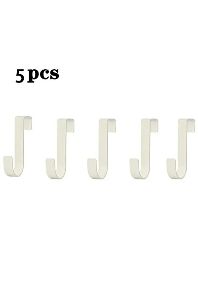 Choice 5 قطع من الخطافات متعددة الأغراض بيضاء اللون لخزانة المطبخ خطاف خلفي ل...
