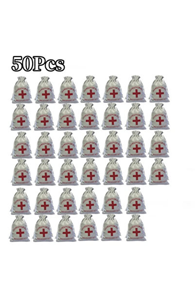 Choice 15x10cm 20Pcs 1-100Pcs Cotton and Linen Cloth Bag Emergency Bag Party ...