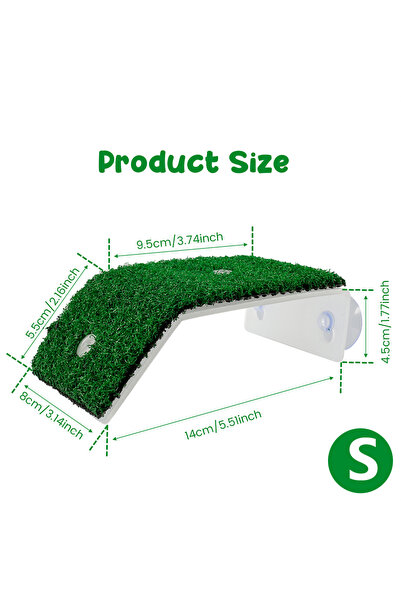 choice2 حوض أسماك صغير منصة استلقاء للسلاحف منصة تسلق للسلاحف مع كوب شفط محاك...