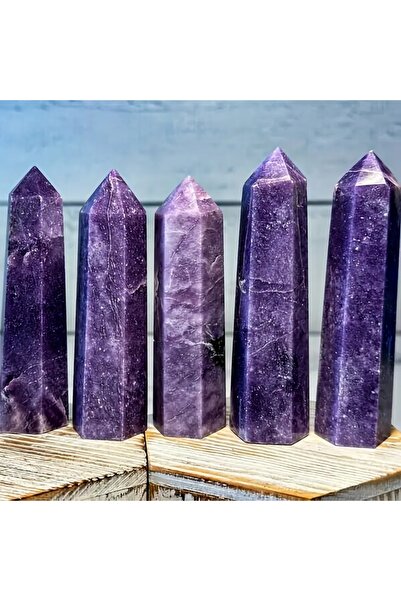 Choice 70-90 مم 1 قطعة عشوائية 1 قطعة طبيعية ليبيدوليت أرجواني ميكا كريستال ب...