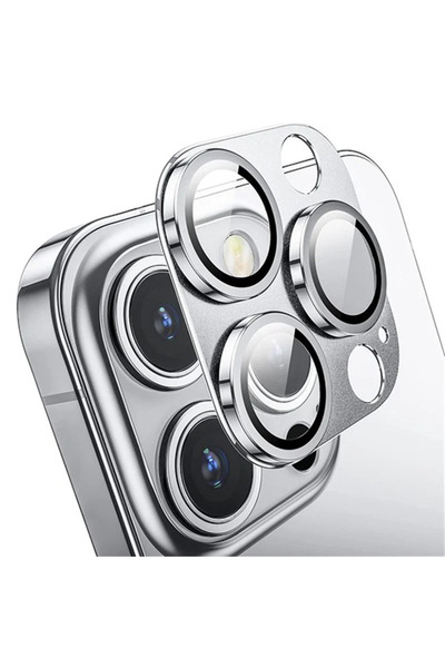 Choice 15 Pro Max-15 Pro Titanium Silver For IPhone 16 Pro Max 16 Plus Metal Camera Lens Protection Glass F