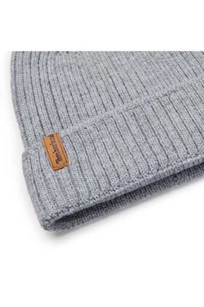 Timberland Rib Knit Beanie Erkek Bere TB0A66520521 Gri-STD