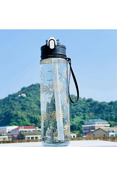 Choice 750-800 مل أسود 800 مل كوب فضاء مطبوع جديد ومبتكر مع حزام محمول وغطاء ...