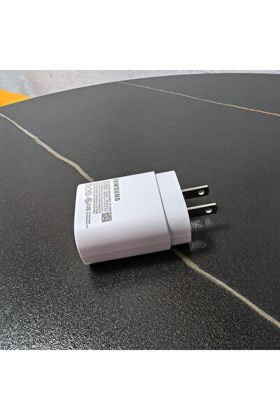 Samsung شاحن سريع أبيض أمريكي بقوة 25 واط، محول أمريكي لأجهزة S25 وS24 وUltra...