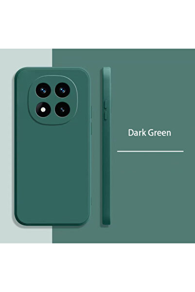 Choice جراب سيليكون سائل أخضر داكن لهاتف Redmi Note 14 Pro 5G، متوافق مع Redm...