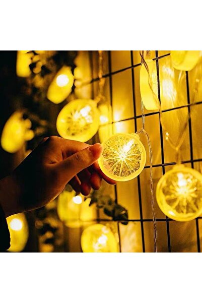Choice 1.5 متر 10 مصابيح LED صفراء على شكل شرائح ليمون برتقالية سلسلة إضاءة ح...