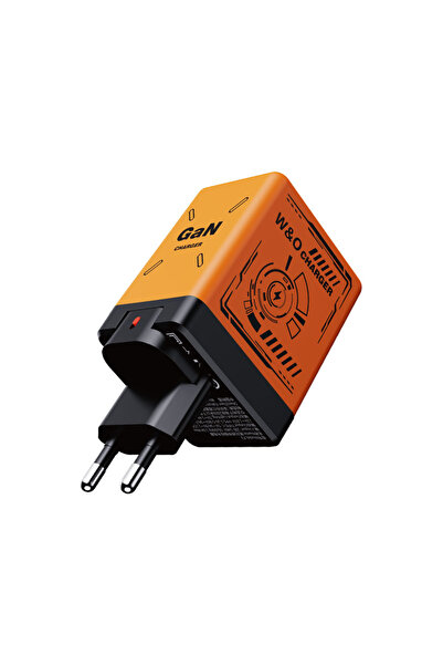 Choice OrangeEU 2 في 1 GaN متوافق مع شاحن سريع 120 وات قابل للسحب من النوع C ...