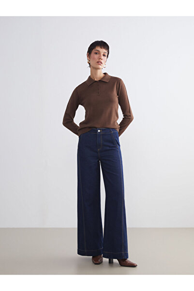 LC Waikiki Sparkling Choices from Shining Store | Polo Neck Women's Knitwear Sweater