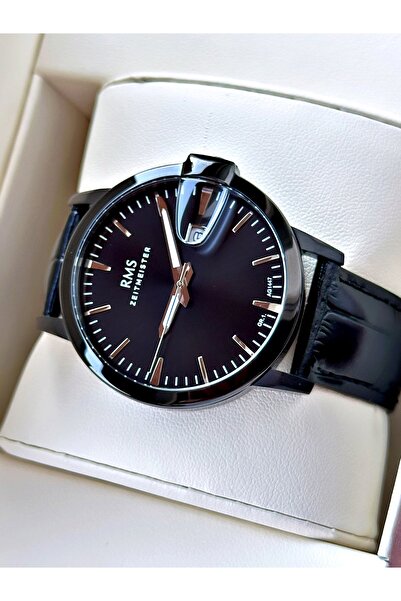 Romanson Men's Wristwatch with Calendar 24 Months Warranty Leather Cord Steel Case 1447.08Sz