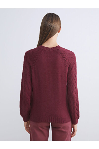 LC Waikiki Sparkling Choices from Shining Store | Crew Neck Self Patterned Women's Knitwear Sweater