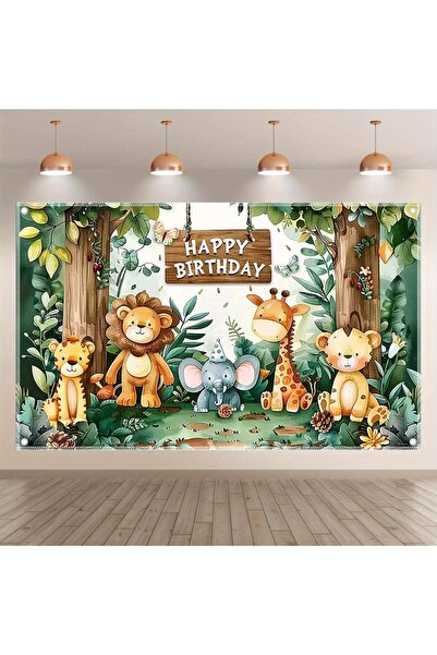 choice2 خلفية تصوير فوتوغرافي لعيد ميلاد في غابة حيوانات برية، مقاس 180×230 س...