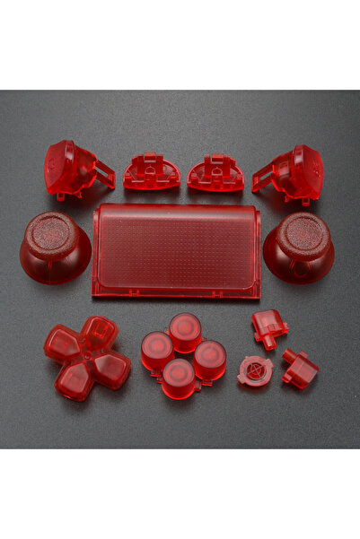 Choice Clear Red YuXi JDM JDS 040 050 055 لـ PS4 Pro Slim Controller Thumbsti...