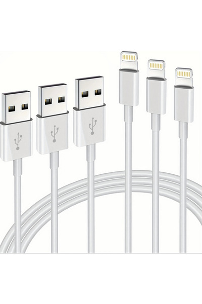 Choice 1 متر 3 قطع Wite 1 2 3 قطع كابل USB لشاحن iPhone كابل USB إلى Ligtning...
