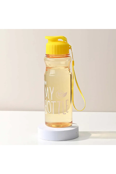 Choice حجم واحد أصفر 550 مل زجاجة مياه شفافة زجاجة مياه رياضية محمولة صالحة ل...