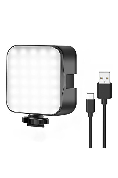 Choice مصباح فيديو LED قابل لإعادة الشحن جديد 6500K مصباح كاميرا صغير مصباح م...