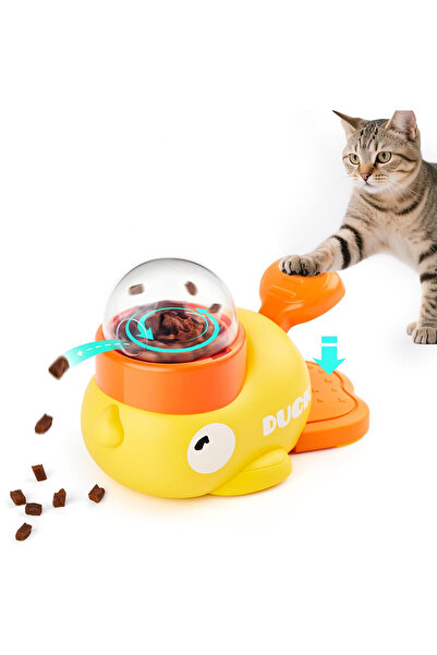 Choice أصفر جهاز تغذية الحيوانات الأليفة على شكل بطة صغيرة صفراء، جهاز تدريب ...