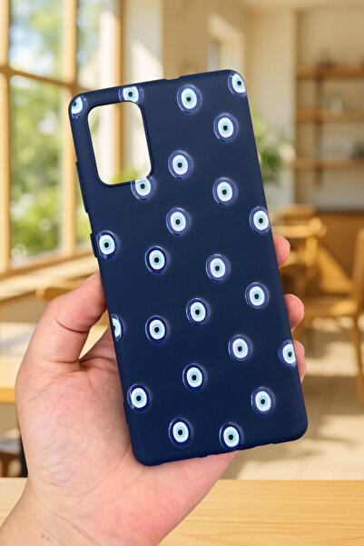 Vip Case Samsung Galaxy A71 Uyumlu Nazar Boncuk Desenli Silikon Darbe Emici K...