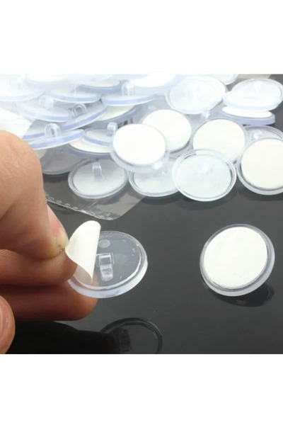 Choice 2 سم 50 قطعة شفافة 20/50 قطعة سقف ذاتية اللصق خطافات قرصية صغيرة تخزين...