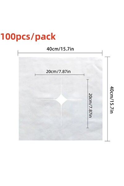 Choice 100 قطعة 100 قطعة منشفة وجه صالون تجميل يمكن التخلص منها مع فتحة لوجه ...