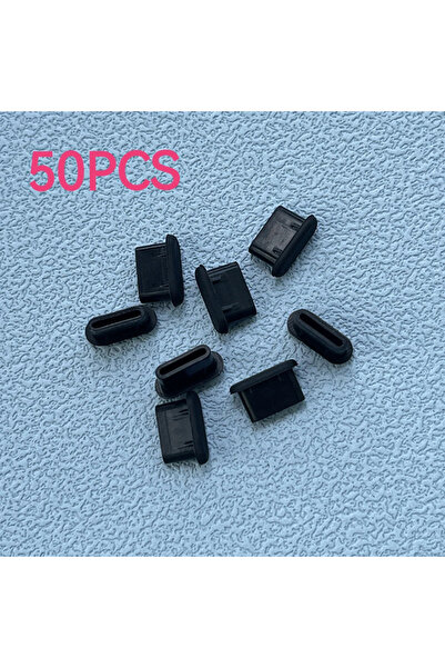 Choice 50 × سدادة غبار سوداء من النوع C غطاء من السيليكون لمنفذ USB C واقي من...