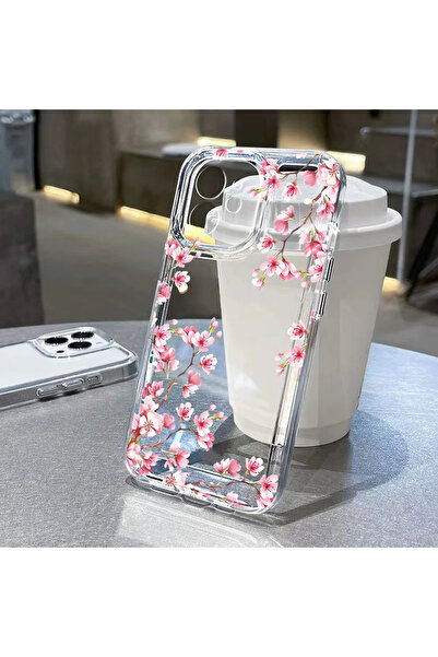 Choice KY-02-D0283 لـ iPhone15 حافظة هاتف شفافة بزخارف زهور زاهية لـ iPhone 1...