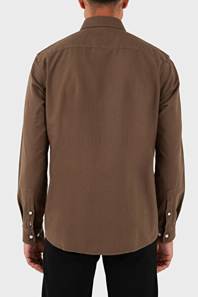 BOSS Logolu % 100 Pamuk Slim Fit Düğmeli Yaka Gömlek Erkek GÖMLEK 50544917 217