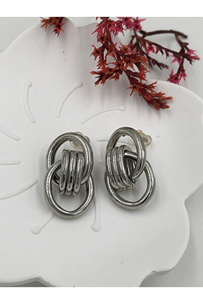 fmaccesories Women's Earrings Stainless Steel Color and Size Are Designed in ...