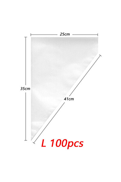 Choice4 L 100pcs 100/50/20 PCS S/M/L Disposable Pastry Bag Cake Cream Decorat...