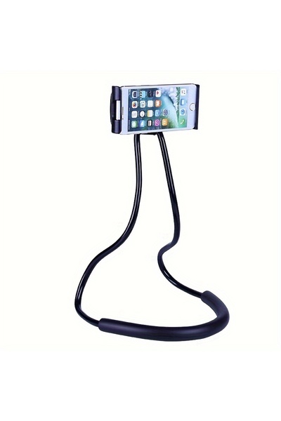 Choice حامل هاتف محمول متعدد الوظائف أسود بجانب السرير مع رقبة قابلة للتمديد ...